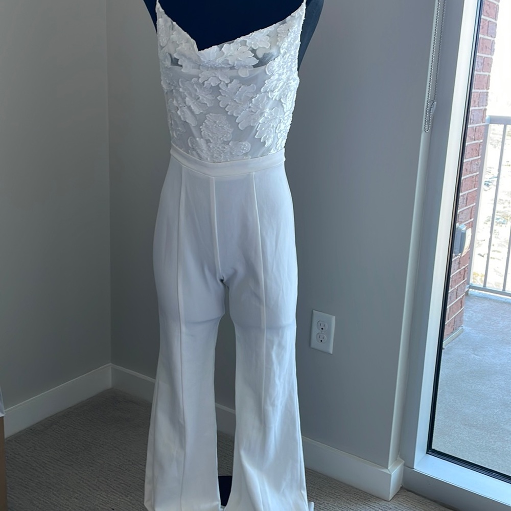 Brand new! Black Halo spaghetti strap jumpsuit - Picture 1 of 9